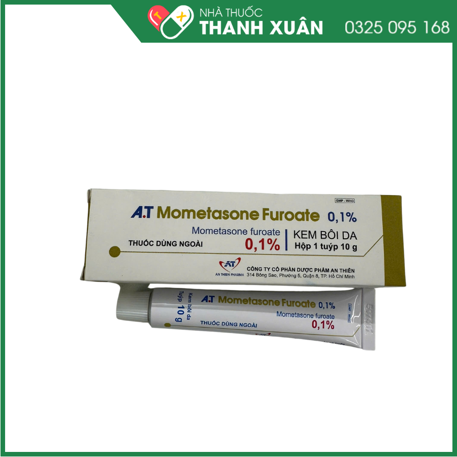 A.T Mometasone Furoate 0.1% điều trị viêm và biểu hiện vảy nến